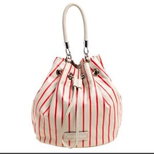 Marc Jacobs too‎ hot to handle bucket bag tote w/ detachable long strap striped